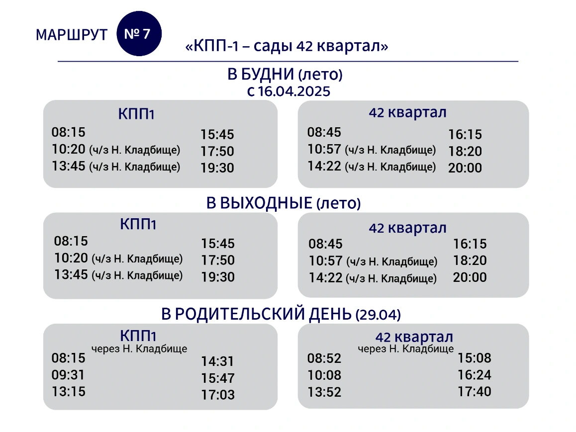 № 7 КПП-1 - 42 квартал № 7 КПП-1 - 42 квартал