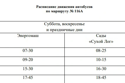 116а Завод «Энергомаш» - Сады «Березка»