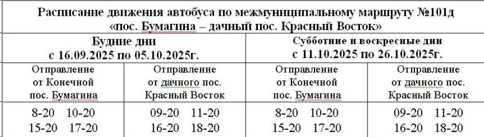 Расписание в сады и дачи Биробиджана