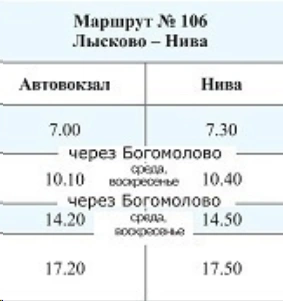 106 а/с Лысково - Кисловка