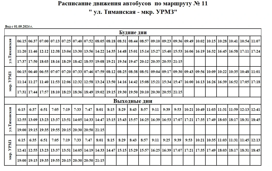 11 Улица Тиманская - Микрорайон УРМЗ