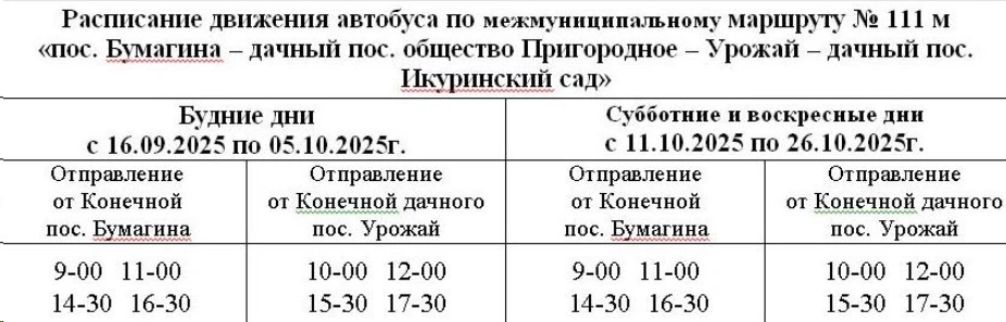 Расписание в сады и дачи Биробиджана