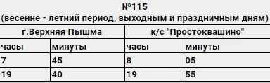 № 115 г.Верхняя Пышма - к/с "Простоквашино