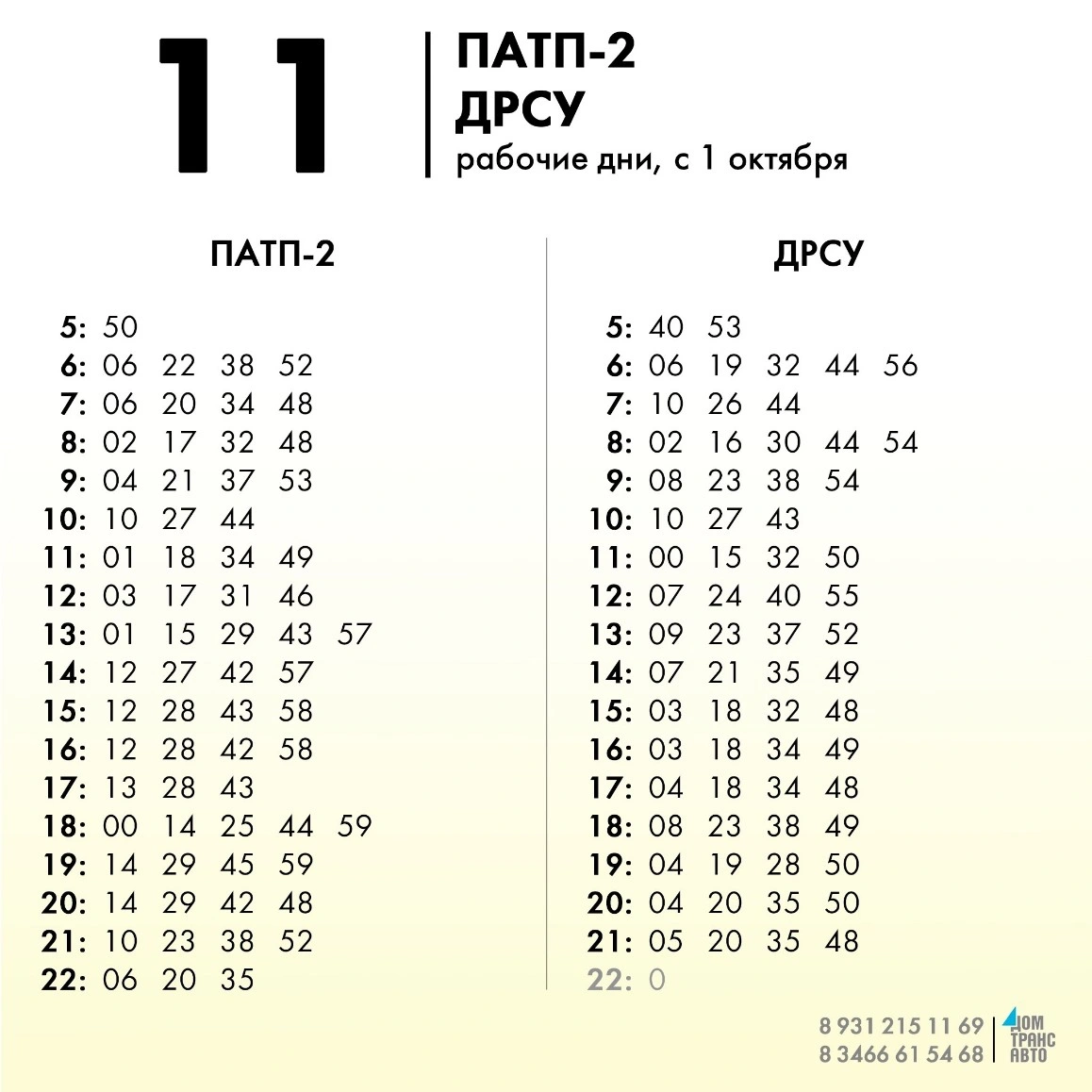 11 ПАТП-2 - ДРСУ 