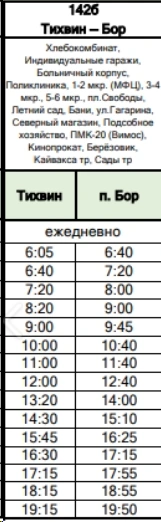 №142б Тихвин - Бор