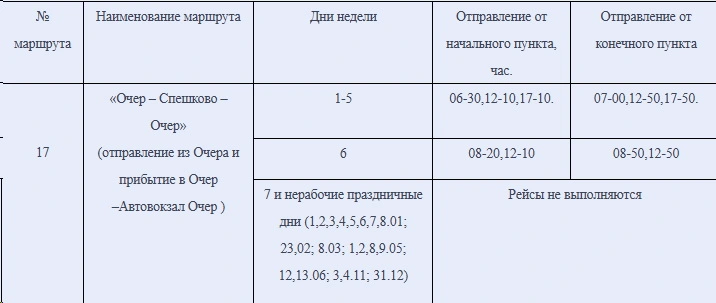 17 Очер - Спешково 17 Очер - Спешково