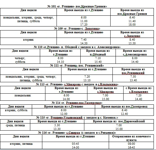 Междугородние и пригородные автобусы