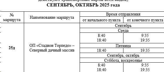 25д ДС «Волгарь» (ул. Юбилейная) - Северный дачный массив