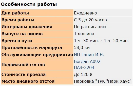 323 с. Ермаково - Осиновка - особенности работы