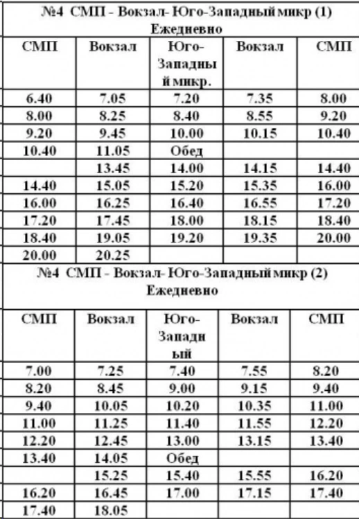 №4 СМП - Юго-западный мкр
