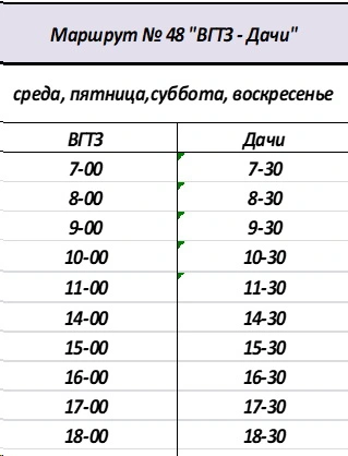 №48э «ВГТЗ – Дачи» №48э «ВГТЗ – Дачи»