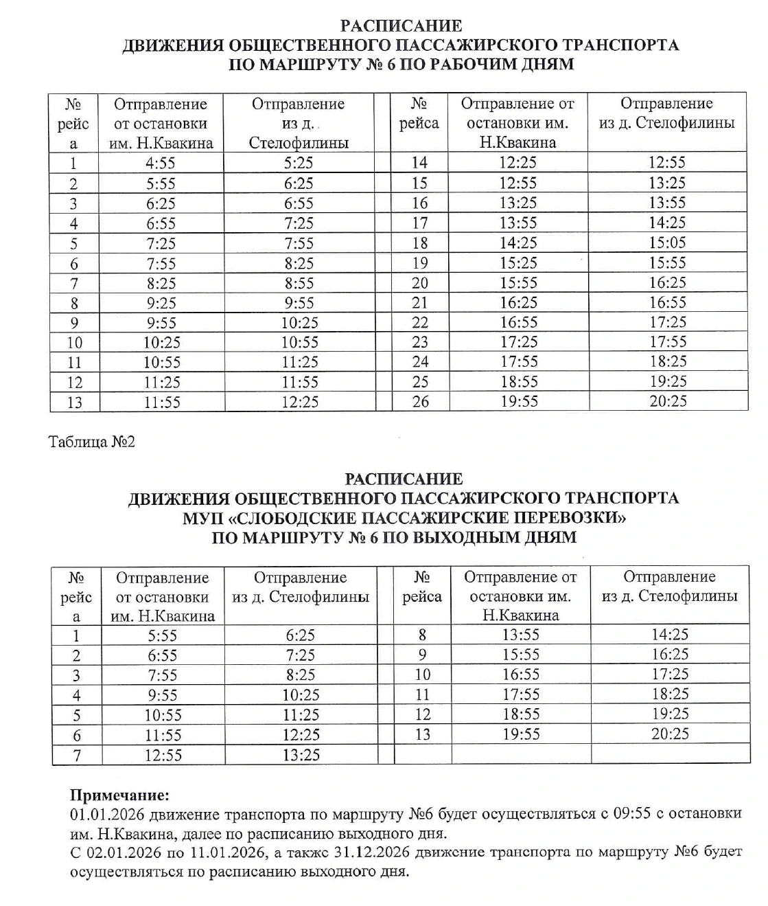 № 6 Н. Квакина - д. Стелофилины