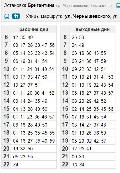 4Т Больничный комплекс - Бригантина (ост. Бригантина)