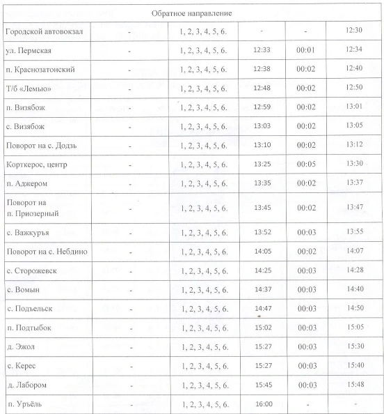 № 569 Сыктывкар - Уръёль