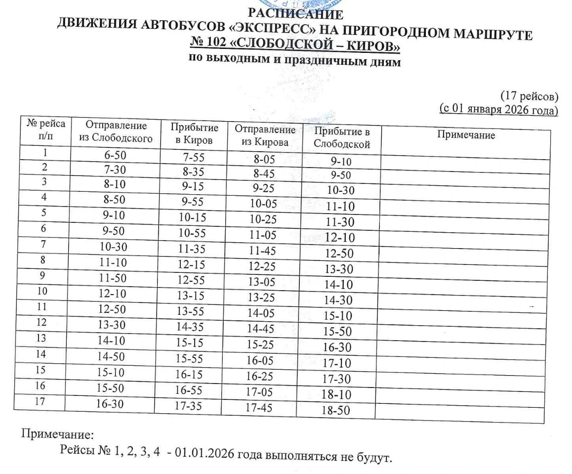 102э Слободской - Киров