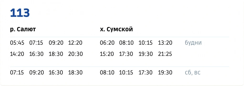 р. «Салют» — х. Сумской