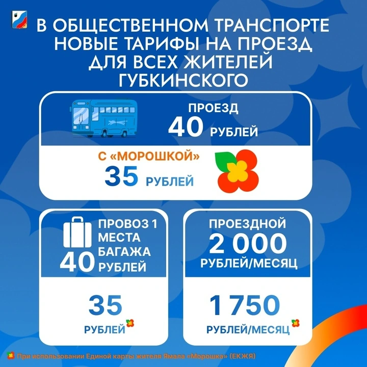 Стоимость проезда в Губкинском