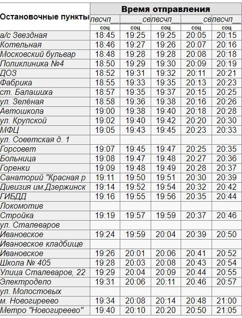 193 Москва (м. Новогиреево) – Балашиха