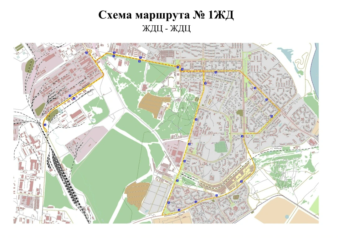Схема маршрута 1жд