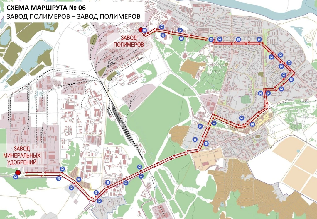 СХЕМА МАРШРУТА 06 Завод полимеров