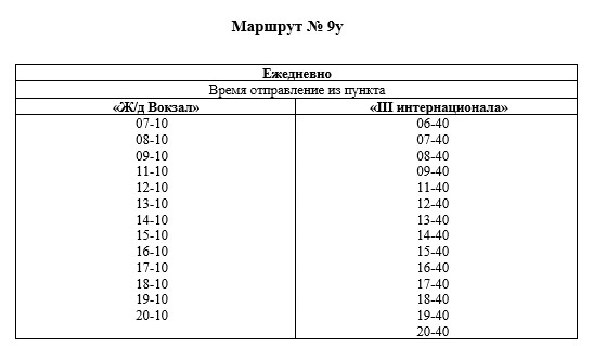 №9у III Интернационала - ЖД Вокзал