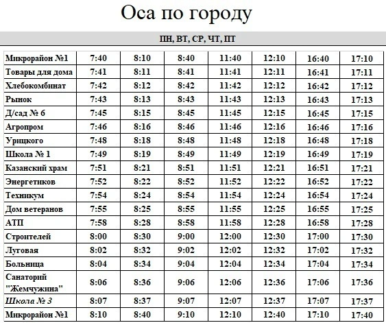 Оса по городу Оса по городу