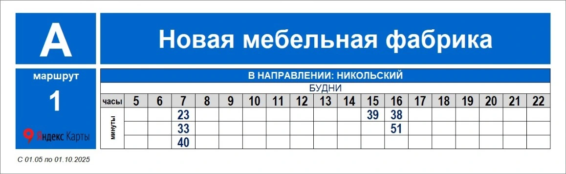 № 1 Никольский - Химмаш № 1 Никольский - Химмаш