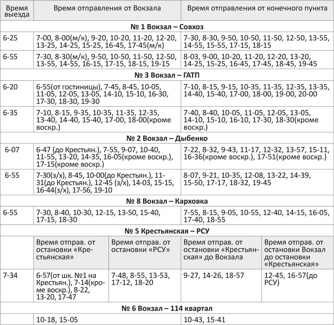 расписание автобусов новозыбков