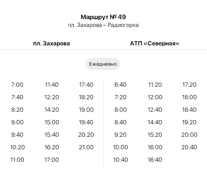 49 пл. Захарова - Радиогорка