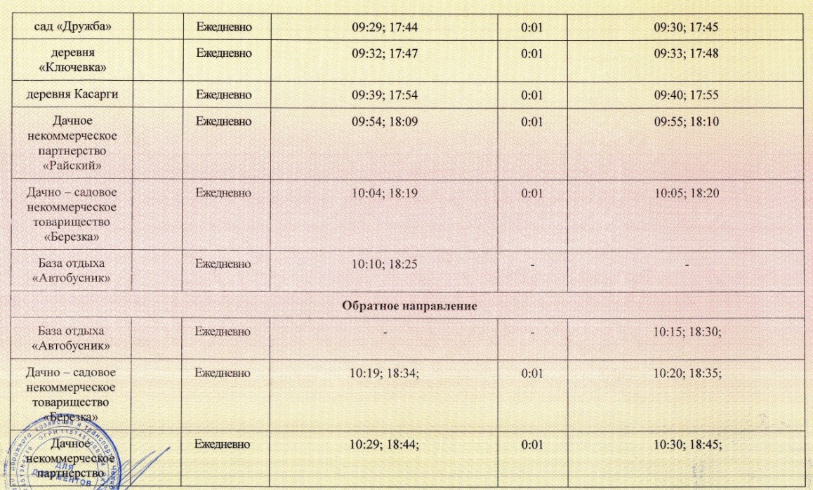 102-с   г. Челябинск (ДК “Строитель”) База отдыха “Автобусник”