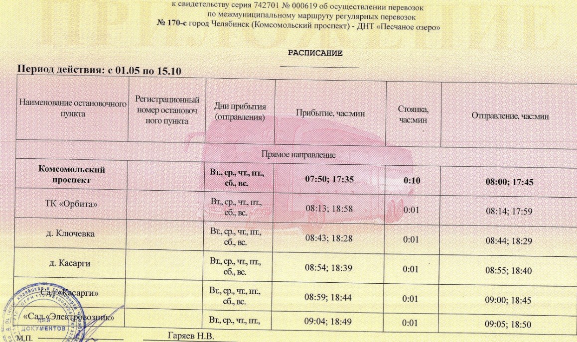 170-с г. Челябинск, Комсомольский проспект ДНТ «Песчаное озеро»