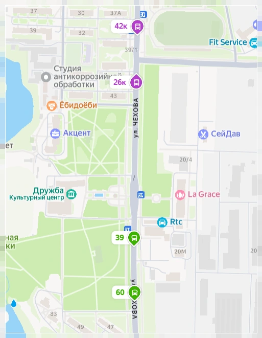 посмотреть где автобус в Чехове