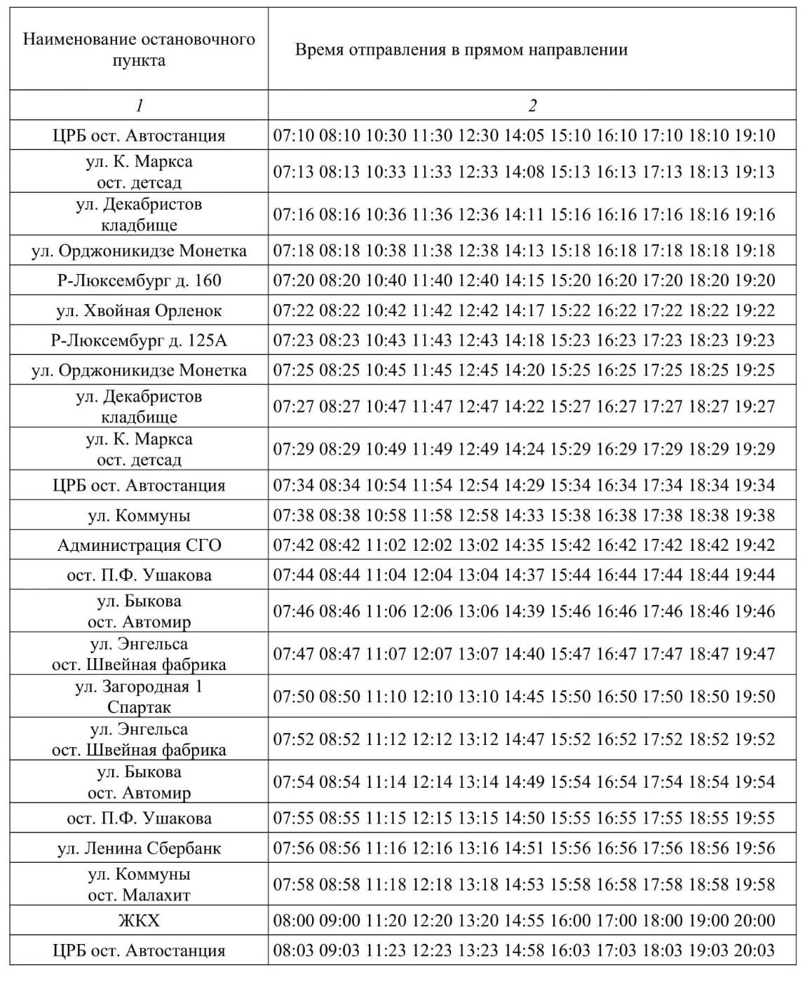 №3 ЦРБ ост. Автостанция