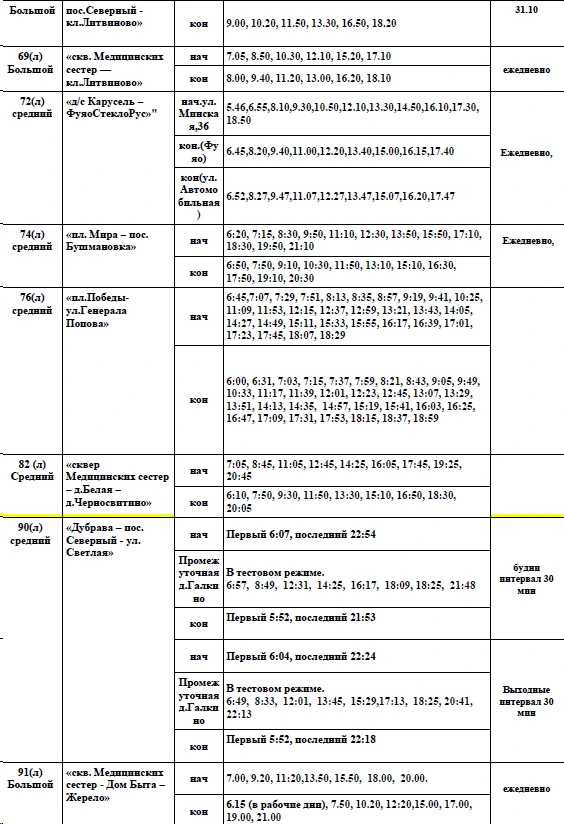 Расписание автобусов в Калуге 95, 97, 98 Расписание автобусов в Калуге 95, 97, 98