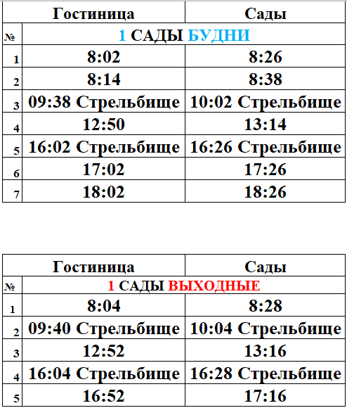 №1 Маршрут до садов Дивногорск