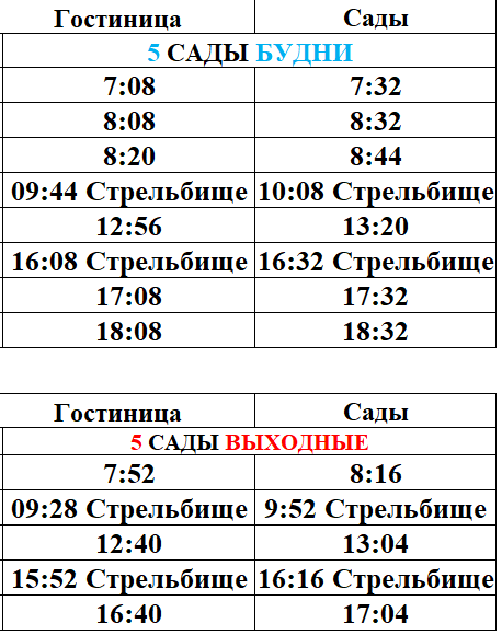 №5 Маршрут до садов Дивногорск