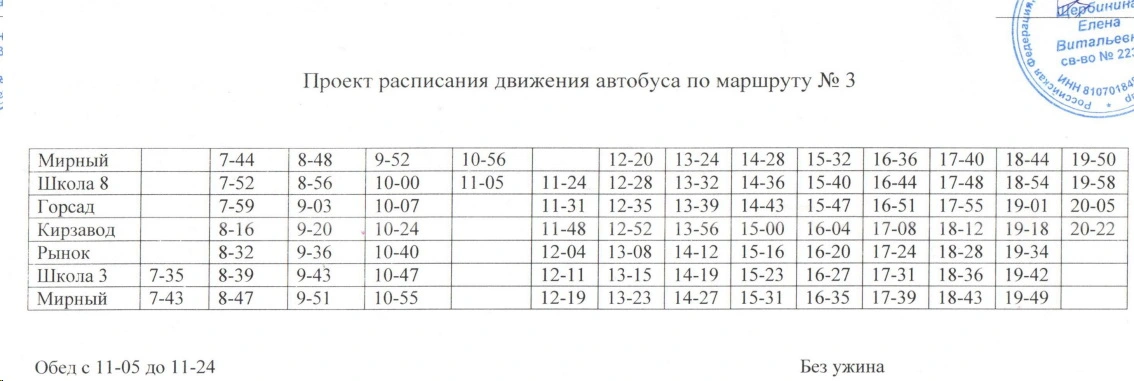 № 3 Мирный - Кирзавод