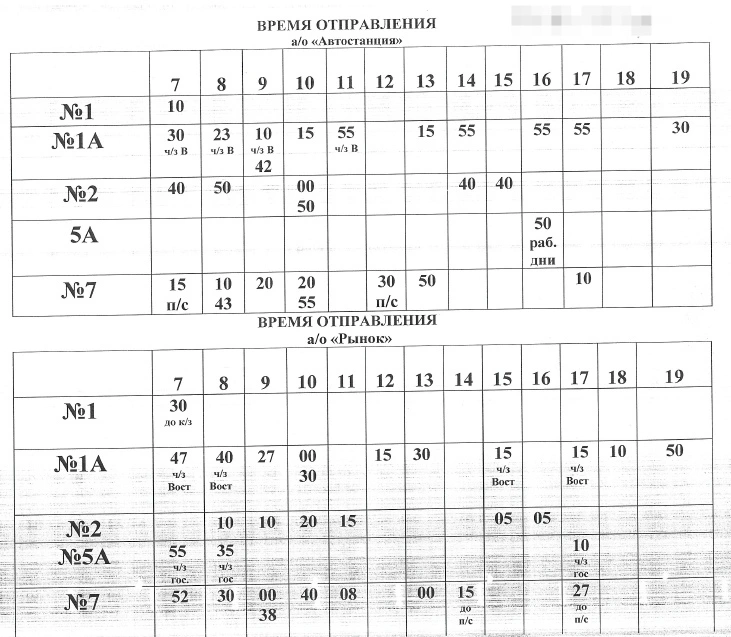 Расписание городских автобусов в Павловске