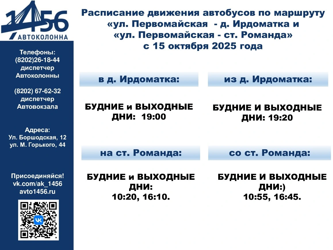 Пригородные направления с автовокзала Череповец