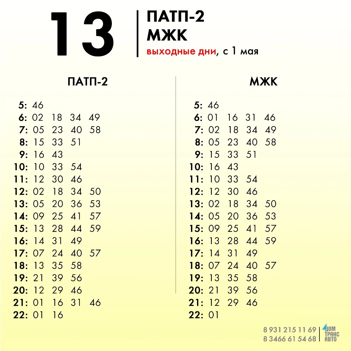 13 ПАТП-2 - МЖК 13 ПАТП-2 - МЖК