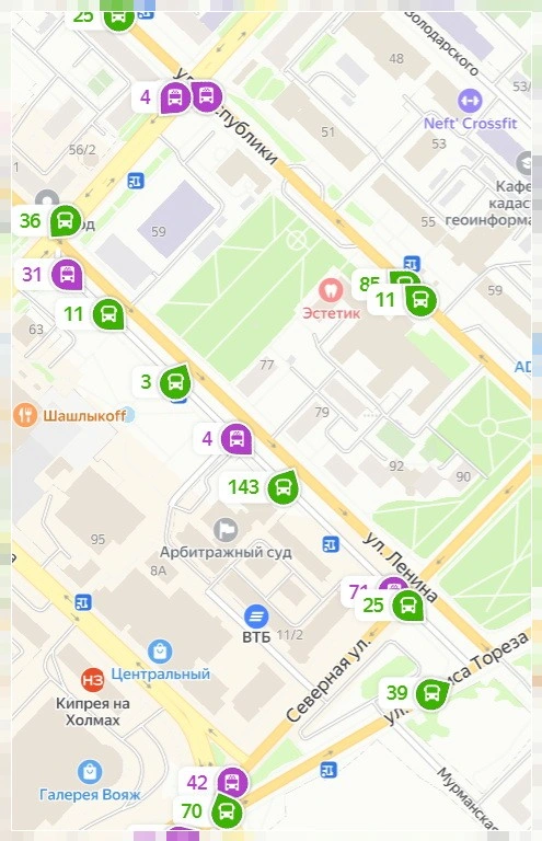 посмотреть где автобус Тюмень