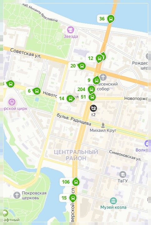 посмотреть где автобус Тверь