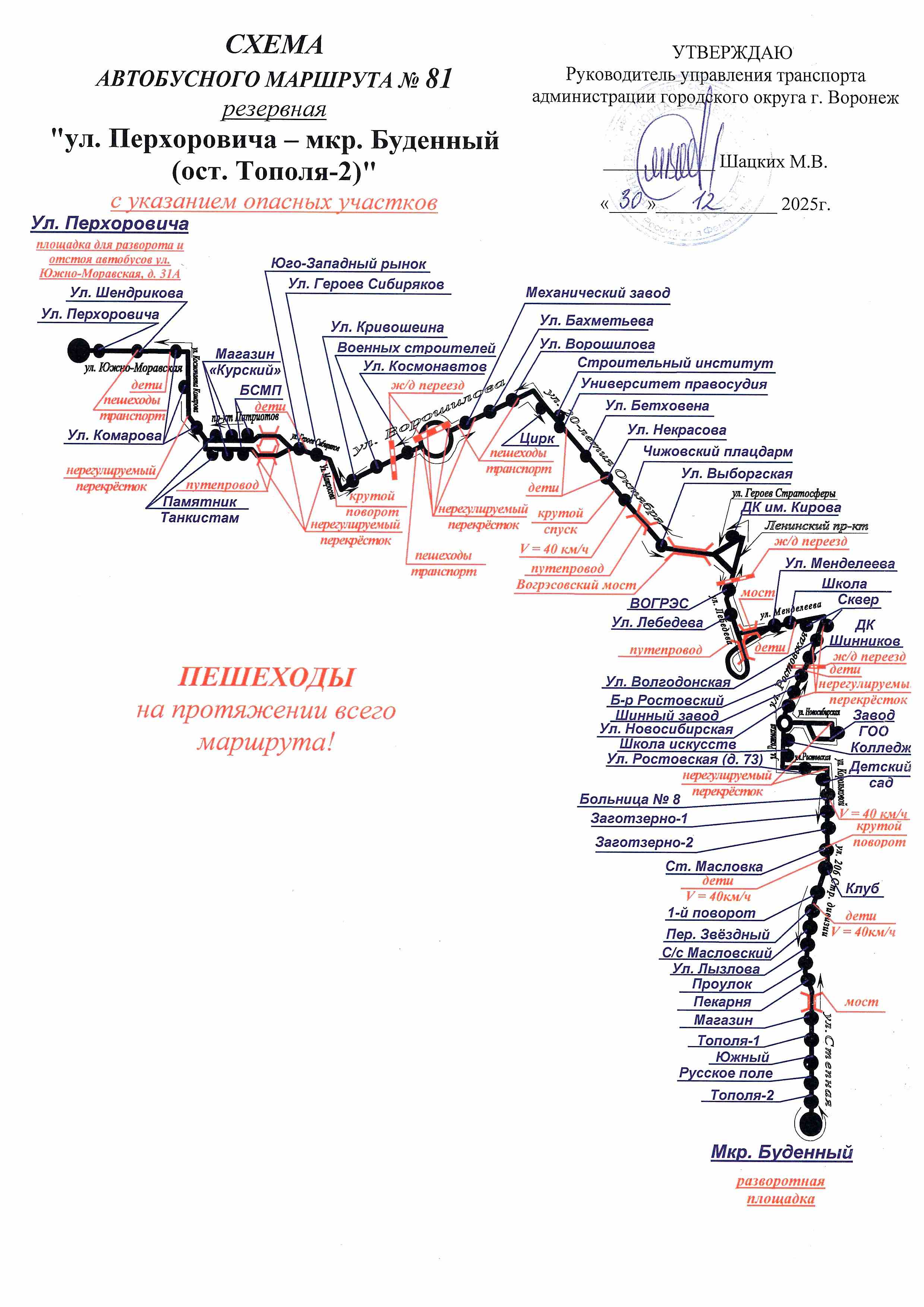 Схема маршрута №81